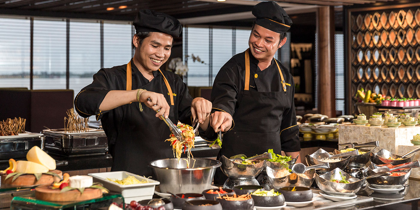 Chefs on board Scenic Spirit, Mekong