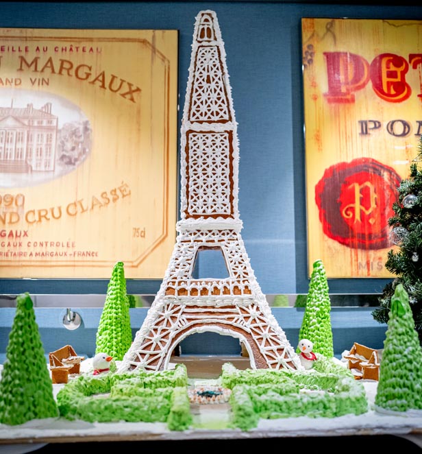 Christmas decorations on Scenic Eclipse