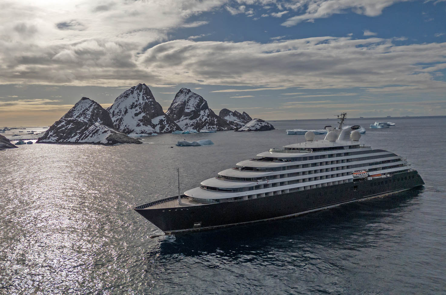 Scenic Eclipse II at Astrolabe Island in December 2023.