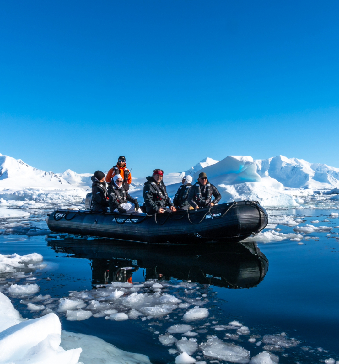 Zodiac exploration in Antarctica