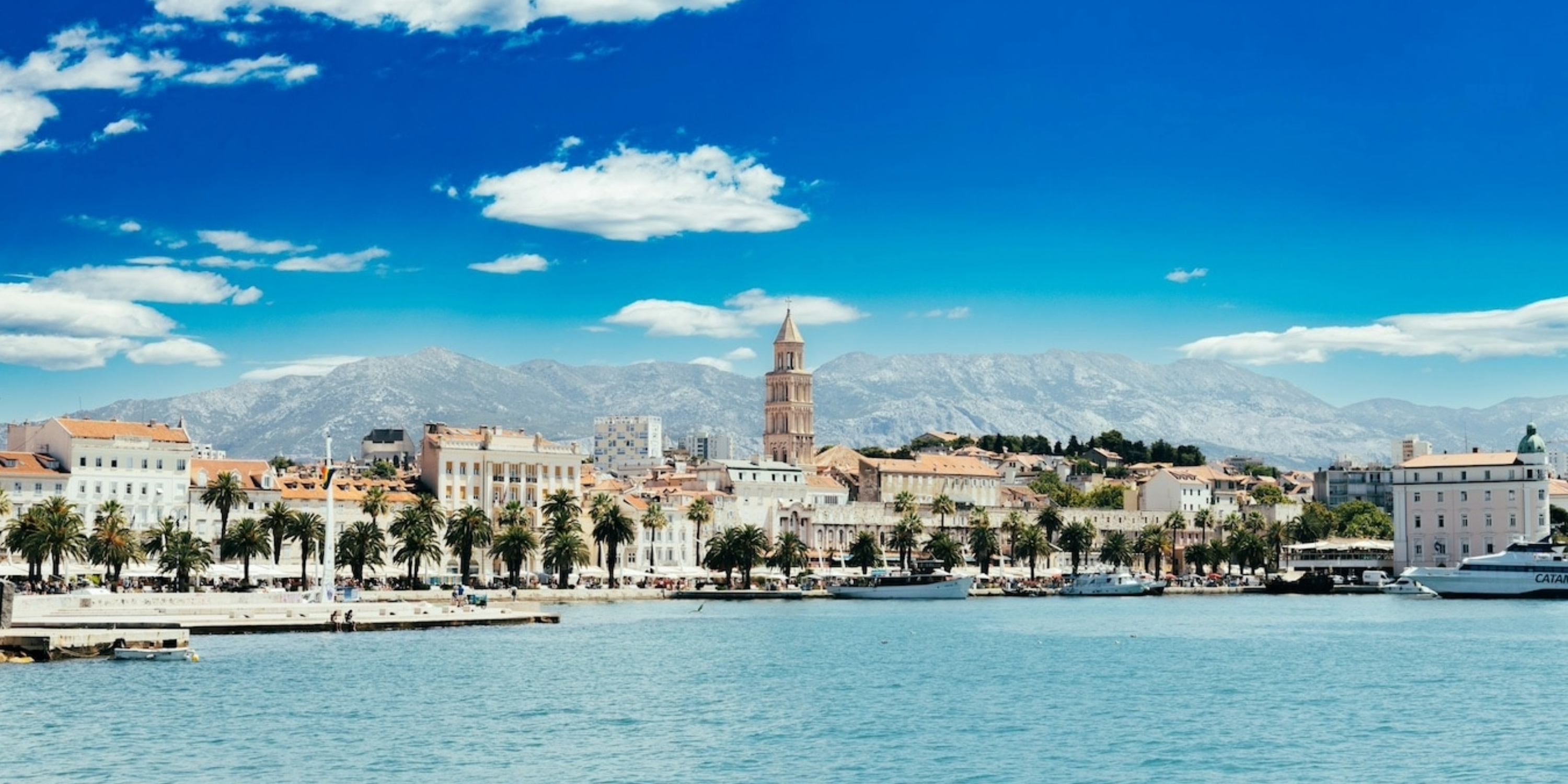 Overlooking Split, Croatia from the ocean