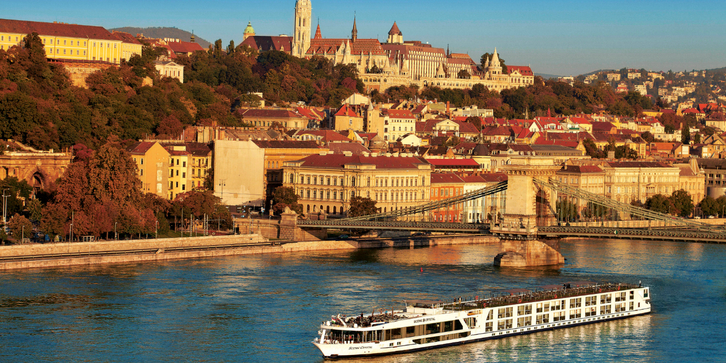River cruise on the danube river in budapest