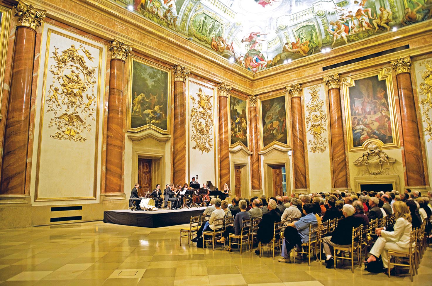 A performance in Palais Liechenstein, Austra