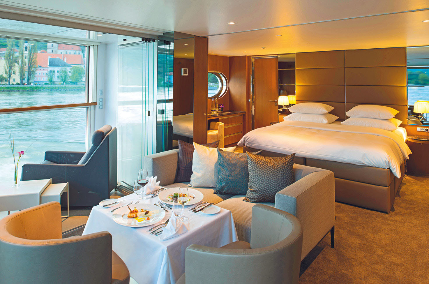 A suite on board a Scenic Ship