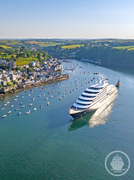 Scenic Eclipse departing Fowey, UK